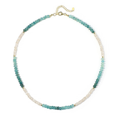 Collar en plata con Grandidierita