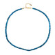 Collar en plata con Apatita azul neón