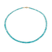 Collar en oro con Apatita azul