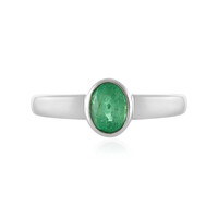 Anillo en plata con Esmeralda de Etiopía