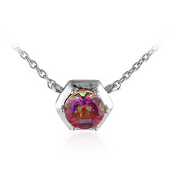 Collar en plata con Topacio Místico crepúsculo