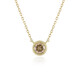 Collar en oro con Diamante champán I2 (de Melo)