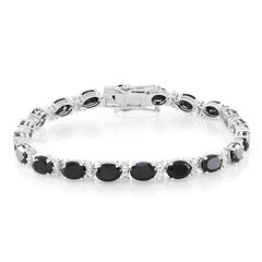 Brazalete en plata con Espinela negra