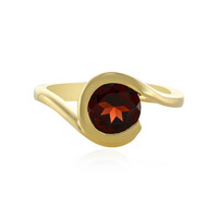 Anillo en plata con Granate de Mozambique