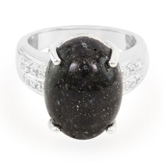 Anillo en plata con Ópalo leopardo