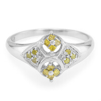 Anillo en plata con Diamante fantasía