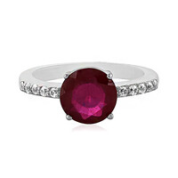 Anillo en plata con Rubí de Madagascar