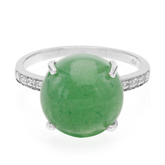 Anillo en plata con Aventurina