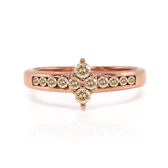 Anillo en oro con Diamante rosa de Francia de Argyle SI1