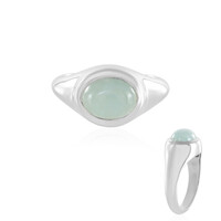 Anillo en plata con Aguamarina