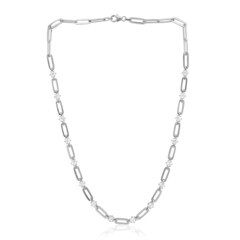Collar en plata con Topacio blanco