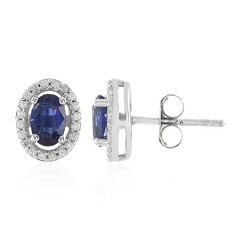 Pendientes en plata con Cianita