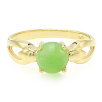 Anillo en plata con Crisoprasa imperial