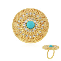 Anillo en plata con Turquesa