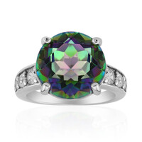 Anillo en plata con Cuarzo místico