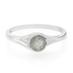 Anillo en plata con Espectrolita