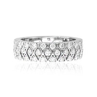 Anillo en platino con Diamante limpio a lupa F (LUCENT DIAMONDS)