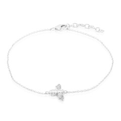 Brazalete en plata con Zircón
