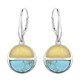 Pendientes en plata con Turquesa (dagen)