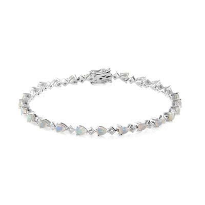 Brazalete en plata con Ópalo de Welo