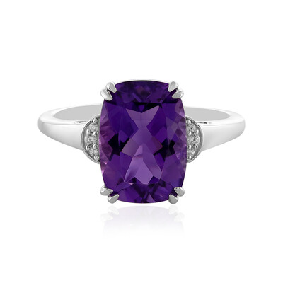 Anillo en plata con Amatista de Marruecos