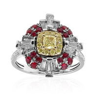 Anillo en oro con Diamante amarillo SI2 (CIRARI)