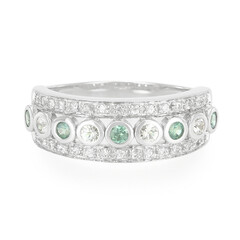 Anillo en plata con Alejandrita de Brasil