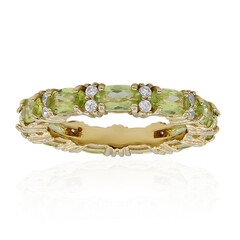 Anillo en plata con Peridoto de Birmania