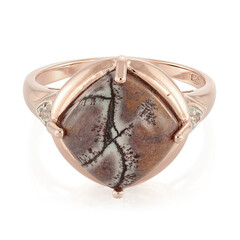 Anillo en plata con Jaspe Sonoran dendritas