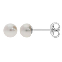 Pendientes en plata con Perla Freshwater