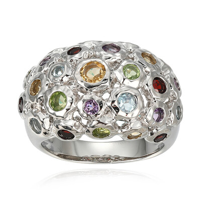 Anillo en plata con Citrino (Adela Silber)