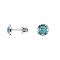 Pendientes en plata con Turquesa