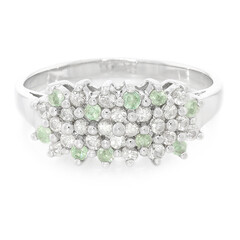 Anillo en plata con Turmalina Paraíba