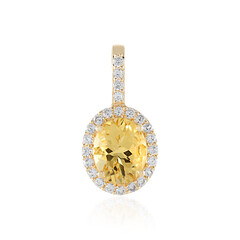 Colgante en oro con Berilo amarillo