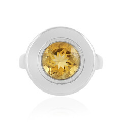 Anillo en plata con Citrino