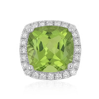Colgante en platino con Peridoto
