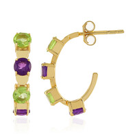 Pendientes en plata con Peridoto