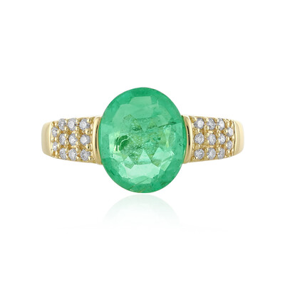 Anillo en oro con Esmeralda de Etiopía (AMAYANI)