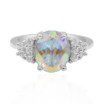 Anillo en plata con Topacio Rayo de Luna