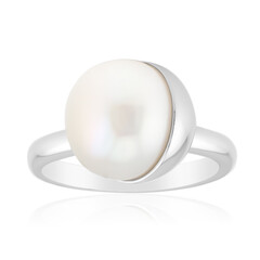 Anillo en plata con Perla blanca Freshwater (Michelle Albala)