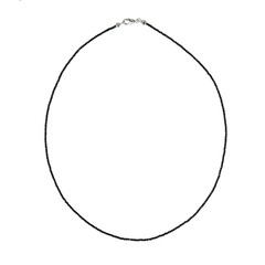 Collar en plata con Espinela negra