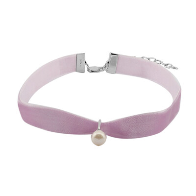Collar en plata con Perla blanca Freshwater