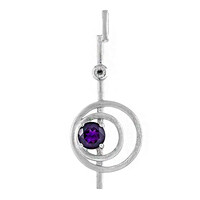 Colgante en plata con Amatista de Zambia