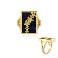 Anillo en plata con Sodalita