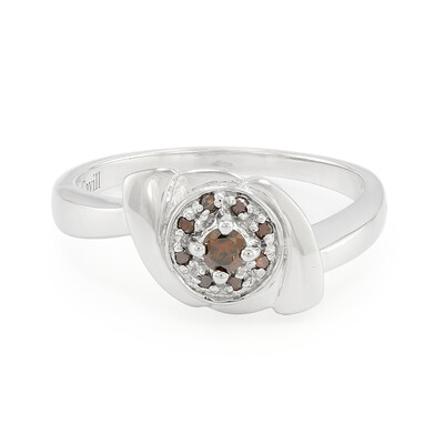 Anillo en plata con Diamante fantasía