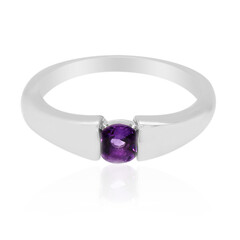 Anillo en plata con Amatista de Zambia