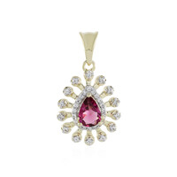 Colgante en oro con Turmalina rosa (Adela Gold)