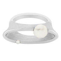Anillo en plata con Howlita