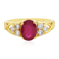 Anillo en plata con Rubí de Madagascar