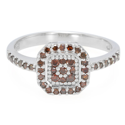 Anillo en plata con Diamante fantasía